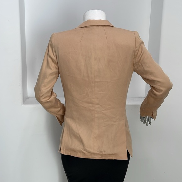 Sincerely Jules Women Riley Blazer Tan Size L NWT - Picture 2 of 14